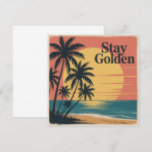 Stay Golden Kaart (Voorkant / Achterkant)