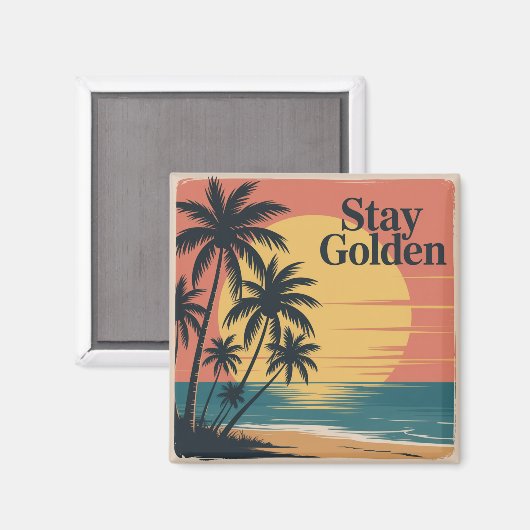 Stay Golden Magneet (Voorkant / Achterkant)