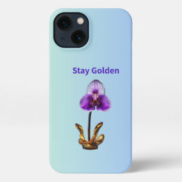Stay Golden Orchid iPhone 13 Hoesje