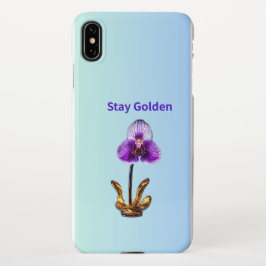 Stay Golden Orchid iPhone XS Max Hoesje