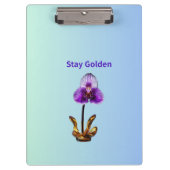 Stay Golden Orchid Klembord (Voorkant)