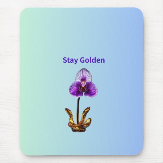 Stay Golden Orchid Muismat (Voorkant)