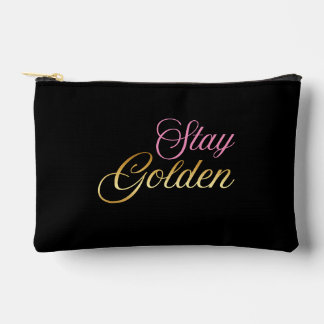 Stay Golden Roze & Gouden Cosmetische Tas