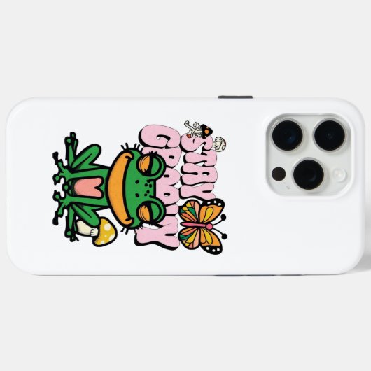 Stay Groovy Frog Vibes Case-Mate iPhone Case (Achterkant (horizontaal))
