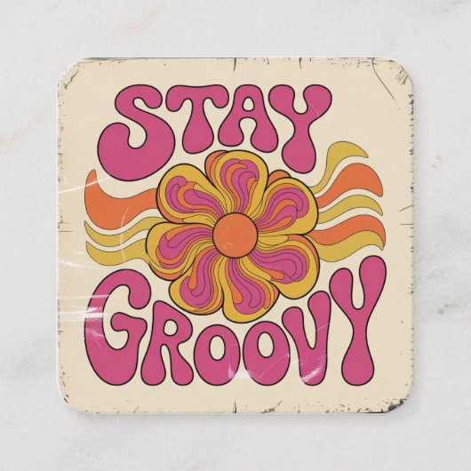 Stay Groovy Informatiekaartje (Voorkant)