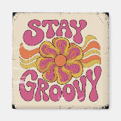 Stay Groovy Magneet (Voorkant)