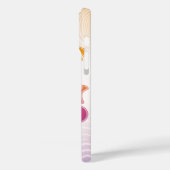 Stay Groovy Pink Purple Retro Phone Case (Achterkant / Links)