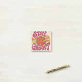 Stay Groovy Post-it® Notes (Op bureau)