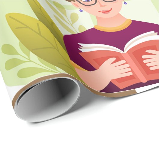 Stay Home Read More Books Book Lover Cadeaupapier (Rol Hoek)