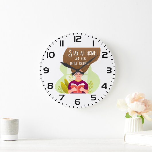 Stay Home Read More Books Book Lover Grote Klok