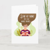 Stay Home Read More Books Book Lover Kaart (Voorkant)