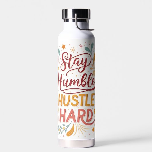 Stay Humble Hustle Hard Water Bottle – Motivattion Waterfles (Links)