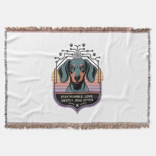 Stay Humble, Love Deeply, Wag Often Deken (Voorkant)