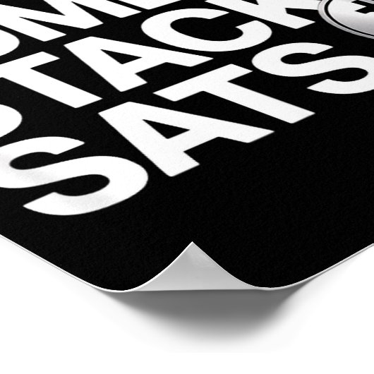 Stay Humble Stack Sats  Poster (Hoek)