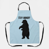 STAY HUNGRY GRIZZLY BEER KITCHEN Schort VOOR MOM (Voorkant)