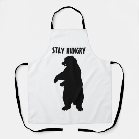 STAY HUNGRY GRIZZLY BEER Schort CHRISTMAS GIFT (Voorkant)