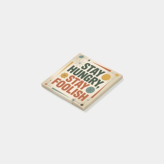 Stay Hungry, Stay Foolish Post-it® Notes (Schuin)