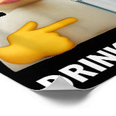 Stay Hydrated Drink Water Funny Meme Duck  Poster (Hoek)