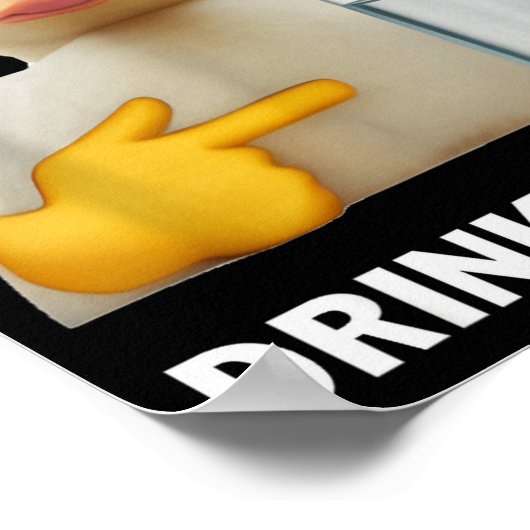 Stay Hydrated Drink Water Funny Meme Duck  Poster (Hoek)