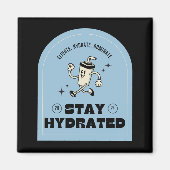 Stay Hydrated Retro Kitchen Magnet (Voorkant)