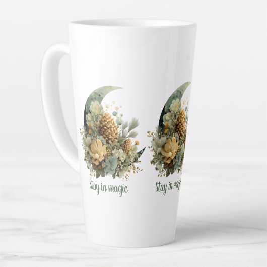 Stay in Magic Winter Moon Design Latte Mok (Linkerhoek)