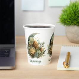 Stay in Magic Winter Moon Design Papieren Bekers