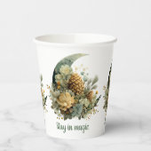 Stay in Magic Winter Moon Design Papieren Bekers (Links)