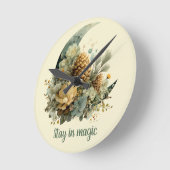 Stay in Magic Winter Moon Design Ronde Klok (Hoek)