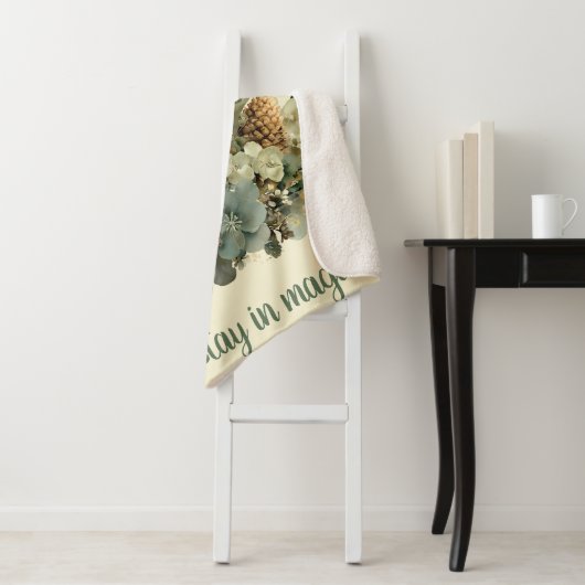 Stay in Magic Winter Moon Design Sherpa Deken (In situ)