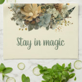 Stay in Magic Winter Moon Design Theedoek (Gevouwen)