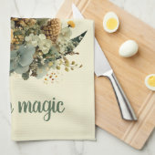 Stay in Magic Winter Moon Design Theedoek (Quarter Fold)