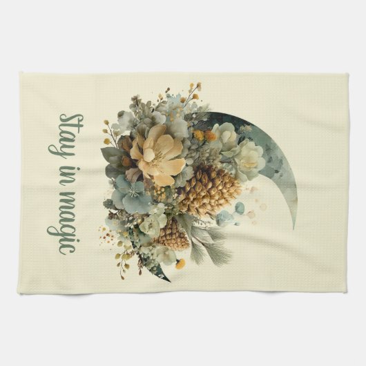 Stay in Magic Winter Moon Design Theedoek (Horizontaal)