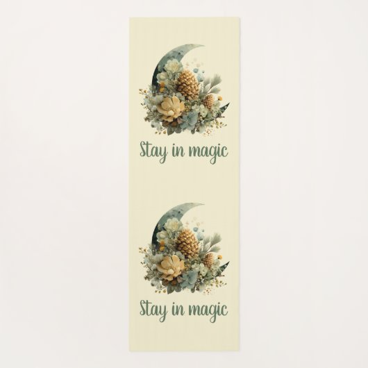 Stay in Magic Winter Moon Design Yogamat (Achterkant)
