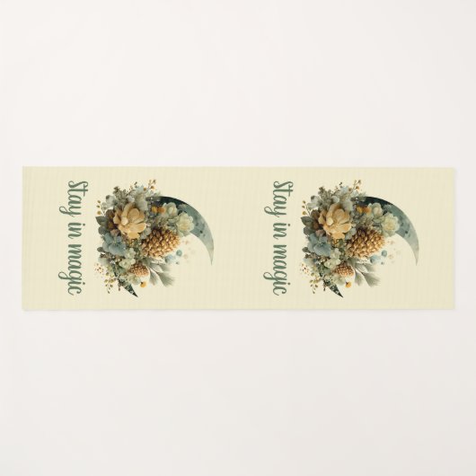 Stay in Magic Winter Moon Design Yogamat (Voorkant (horizontaal))