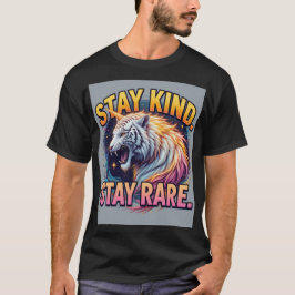 Stay Kind Stay Rare | Bold Rare Animal Quote T-Shi T-shirt