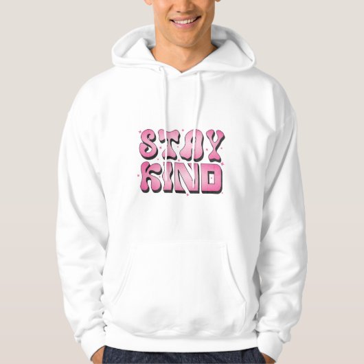 Stay Kind White Hoodie - Sweatshirt voor Heren (Voorkant)