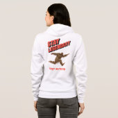Stay Legendary, Keep Running Funny Bigfoot Hoodie (Achterkant volledig)