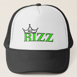 Stay Legendary with the "40 RIZZ" Birthday Hat Trucker Pet
