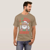 Stay Merry and Bright Santa Claus Christmas Retro  T-shirt (Voorkant volledig)