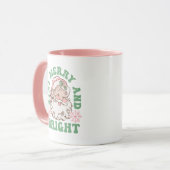 Stay Merry & Bright Vintag Kerstvakantie Mok (Voorkant links)