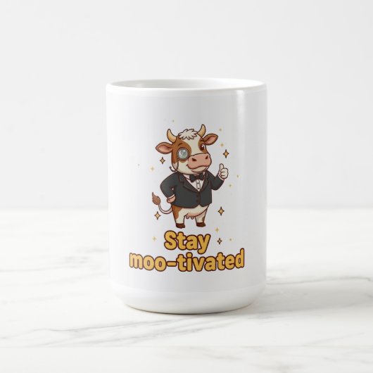 Stay Motivated Cow Mug Koffiemok (Center)
