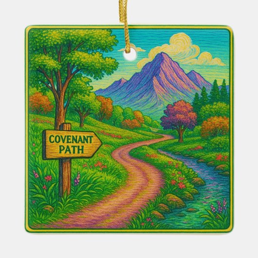 Stay on the Covenant Path Keramisch Ornament (Voorkant)