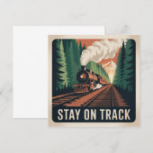 Stay On Track Kaart (Voorkant / Achterkant)