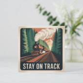 Stay On Track Kaart (Staand voorkant)