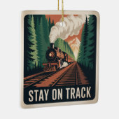 Stay On Track Keramisch Ornament (Rechts)