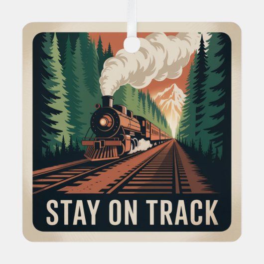 Stay On Track Metalen Ornament (Voorkant)