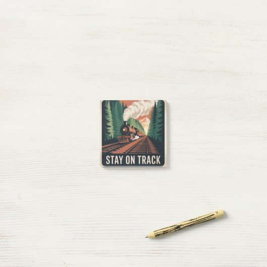 Stay On Track Post-it® Notes (Op bureau)