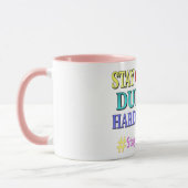 "STAY OPTIMISTIC" Cute Design. Buy Now Mok (Links)