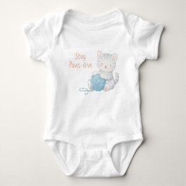 Stay Paws-itive Baby Bodysuit – Cute Kitten Nurser