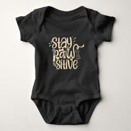 Stay Pawsitive Baby Bodysuit – Cute Puppy-Themed 